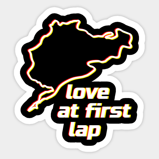 Love at first lap - Nordschleife. Racing & Sim Racing - Motorsport Collection. Sticker by rimau